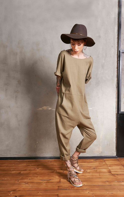 Linen Jumpsuit |EMER| Green