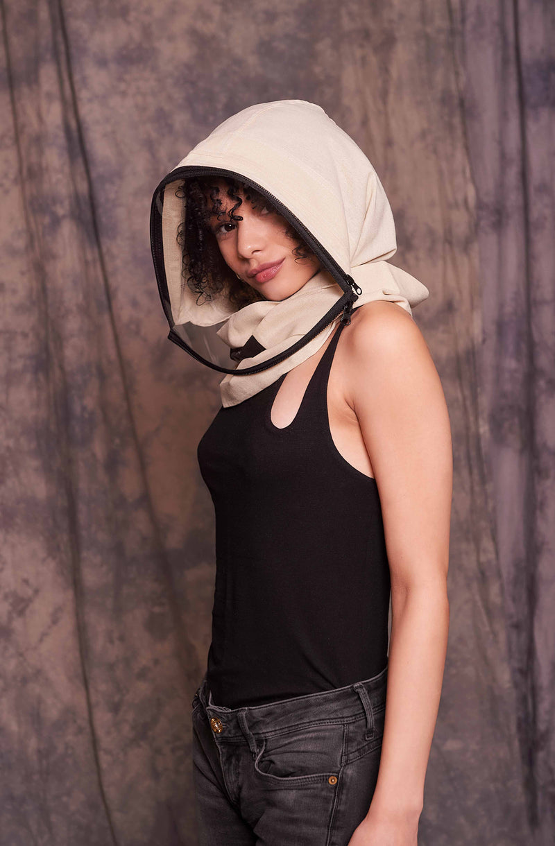 Linen Hood |MOTOKO| Fully Enclosed