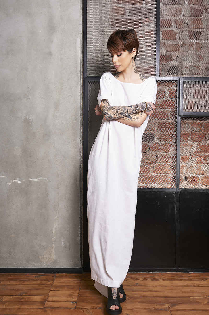 Linen Dress |MUIRISC| White