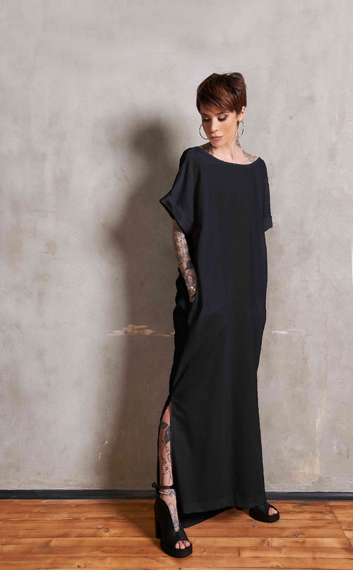 Linen Dress |MUIRISC| Black