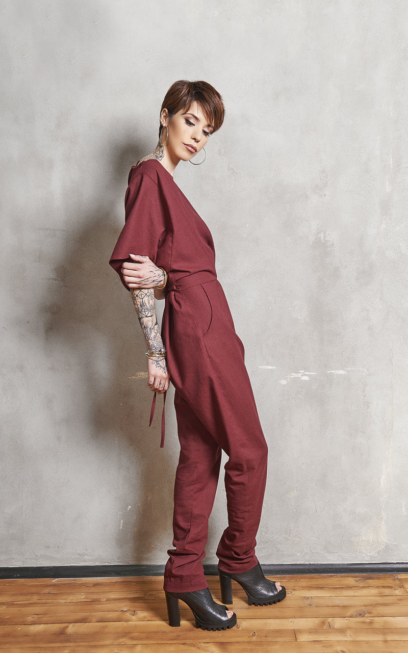 Linen Jumpsuit |FREYDIS| Black