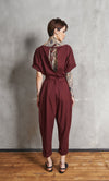 Linen Jumpsuit |EMER| Red