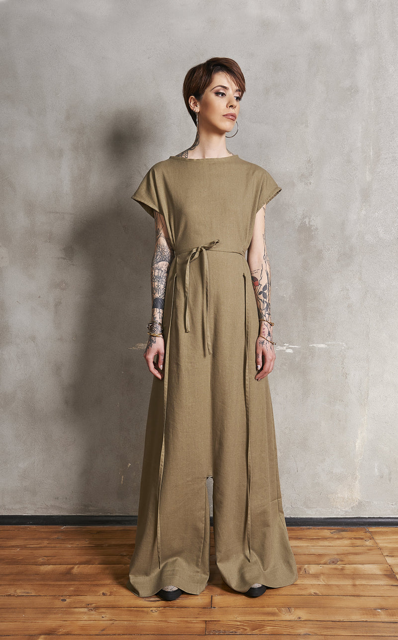 Linen Jumpsuit |BRIGIT| Green