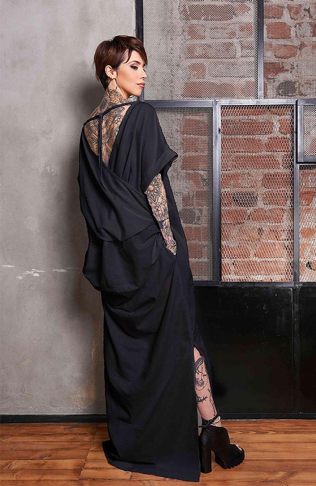 Linen Dress |MUIRISC| Black